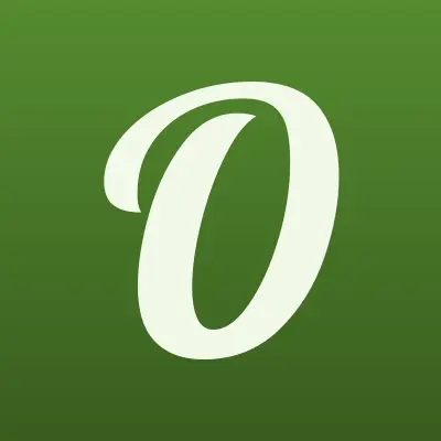 Ольга, сеть универсамов, лого-визитка
